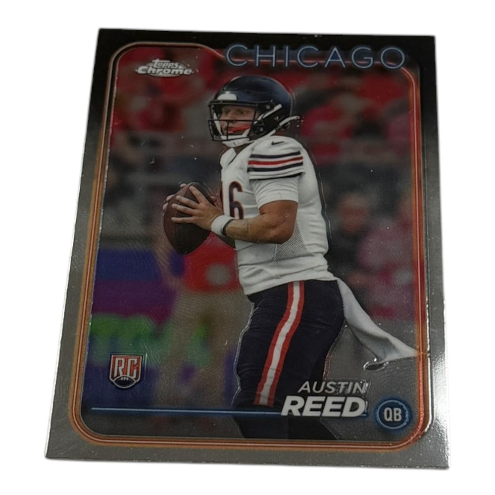 2024 Topps Chrome Austin Reed Chicago Bears RC Rookie Card 249 Refractor QB